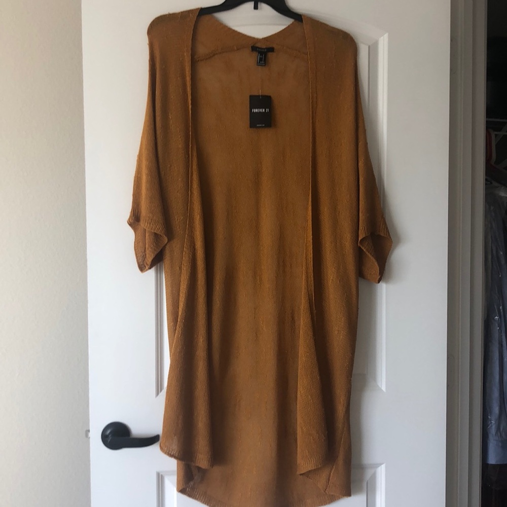 Forever-21 Mustard color shrug/poncho.
